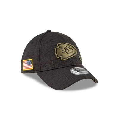 Kansas City Chiefs Gorra | New Era NFL Salute To Service 39thirty Stretch Fit Cap Mexico - Negros